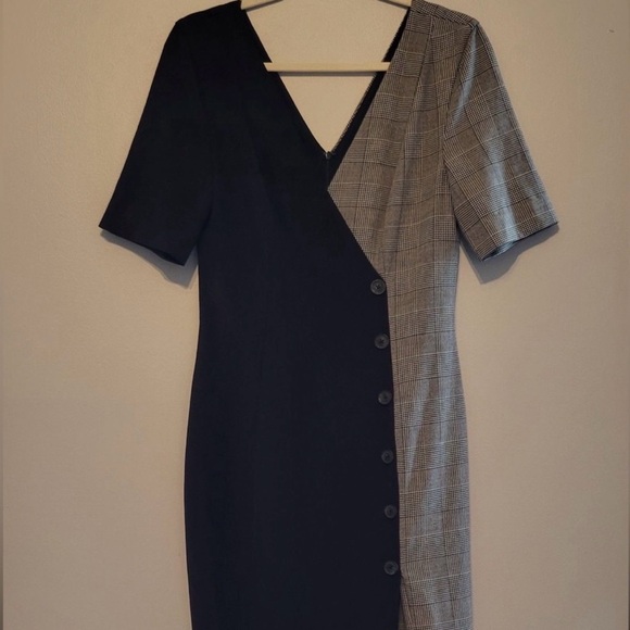 Fame and Partners Two-Tone Midi Dress | Size 6 - Picture 3 of 5